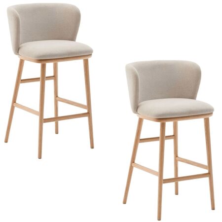 Kave_Home_Ciselia_Hocker_aus_Chenille_Beige_Stahl_Natur_2er_Set