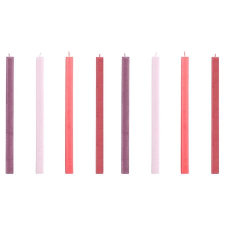 HAY Accessoires Kerze Square im 4er Set von Hay Reds / Bordeaux