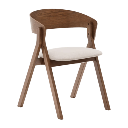 Kave Home Stuhl Godia von Kave Home Beige / Wengé Finish
