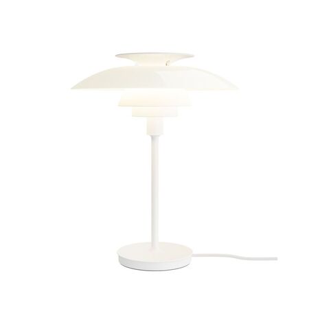 Louis Poulsen Tischleuchte PH 80 von Louis Poulsen Acryl Opal Weiss / Hochglanzverchromt
