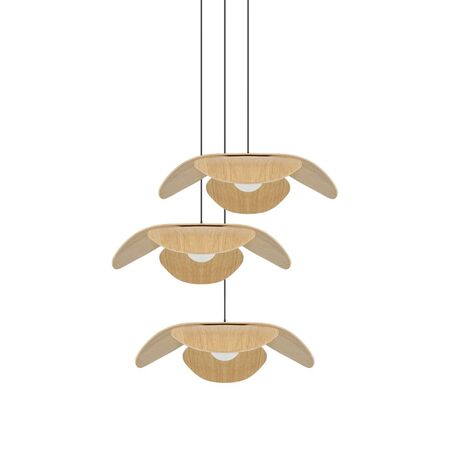 Umage Pendelleuchte Forget Me Not im Cluster 3 von Umage Ø: 28 cm / H: 7 cm, Eiche natur