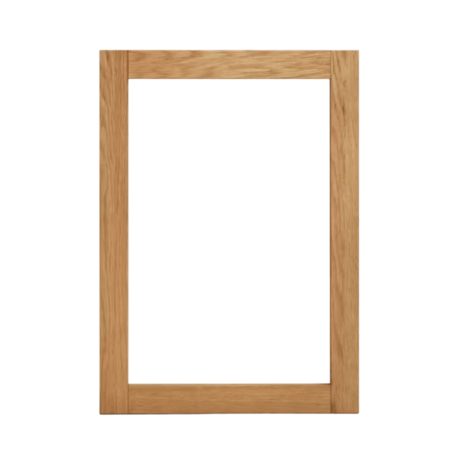 Kave Home Kave Home Plubia - Badezimmerschrank mit Spiegel Eiche natur / Glas