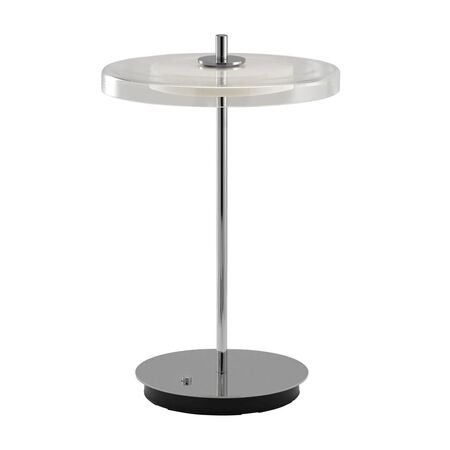 Umage Aufladbare Tischleuchte Asteria Glass Move von Umage Stahl poliert