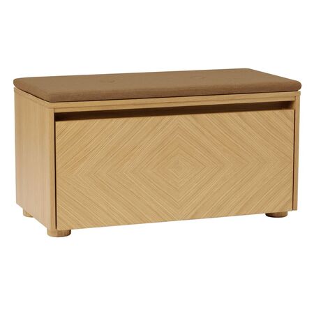 Umage Aufbewahrungsbank mit Kissen Hideaway von Umage Grid, Sugar Brown