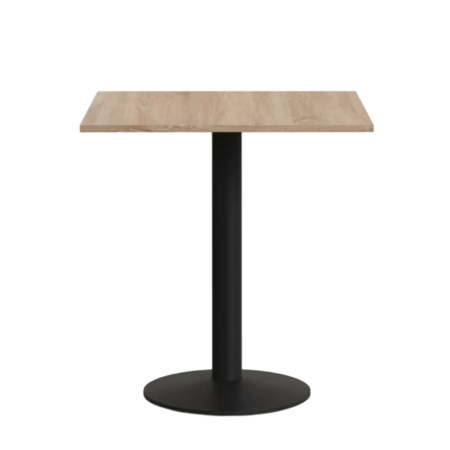 Kave Home Tisch Melamin Esilda von Kave Home Natur / Metallbein Schwarz lackiert