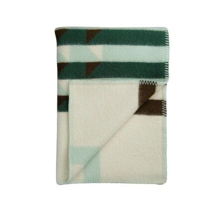 Røros Tweed Lammwolldecke Kvam 135 x 200 cm von Røros Tweed Green