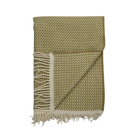 Røros Tweed Lammwolldecke Mello 150 x 210 cm von Røros Tweed Warm grey