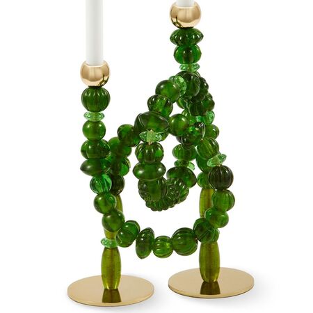 Pols Potten Kerzenhalter Beads von Pols Potten Dunkelgrün