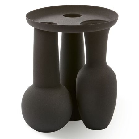 Pols Potten Vase mit Teller Roman von Pols Potten Schwarz
