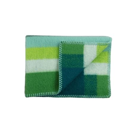 Røros Tweed Baby Lammwolldecke Mikkel 67 x 100 cm von Røros Tweed Grün