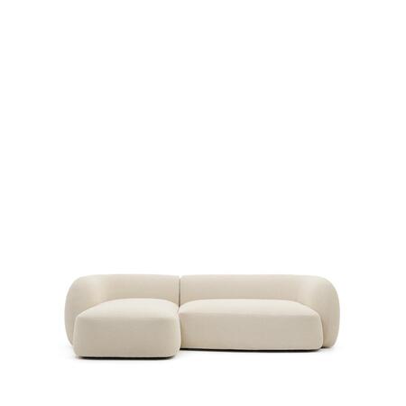 Kave Home 3-Sitzer Bouclé Sofa Martina von Kave Home Links, Off-White - Bouclé