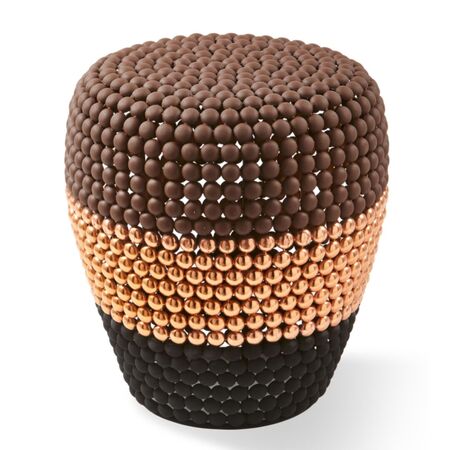Pols Potten Striped Stool Dot von Pols Potten Weiss