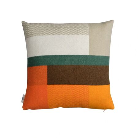 Røros Tweed Lammwollkissen Mikkel 50 x 50 cm von Røros Tweed Orange