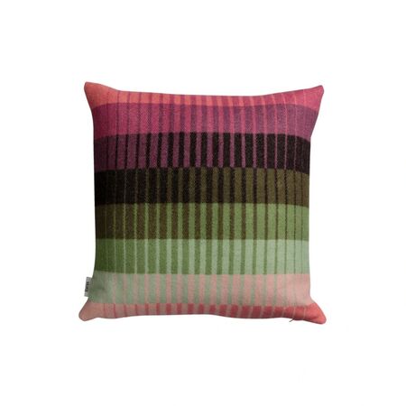 Røros Tweed Lammwollkissen Åsmund Gradient 50 x 50 cm von Røros Tweed Rosa/Grün