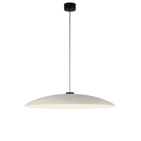 Santa & Cole Pendelleuchte HeadLed Metallic L von Santa & Cole White, 3 M / 118.1", Black Surface Dimmable 1-10V