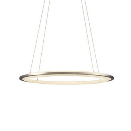 Santa & Cole Pendelleuchte Nimba 120 von Santa & Cole Hellrosa RAL 3015, Weiss / Weiss, Golden finish. Dimmable 1-10V