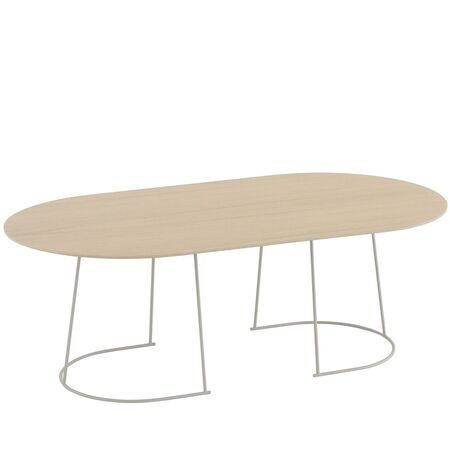 Muuto Couchtisch Airy von Muuto Lacquered Oak Veneer / Off-White, Large