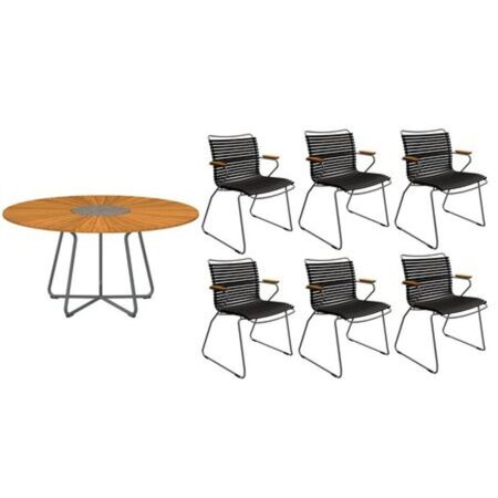 Houe 'Click' Stuhl mit niedriger Lehne mit Armlehne  Schwarz 20