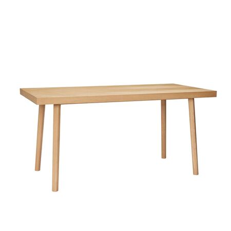 Hübsch  Herringbone Esstisch Klein 160 x 80 cm von Hübsch  Naturfarben