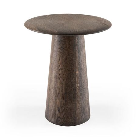 Gazzda Mushroom Beistelltisch von Gazzda Eiche geölt - Geräucherte Eiche Öl,  Ø: 40 cm / H: 47 cm