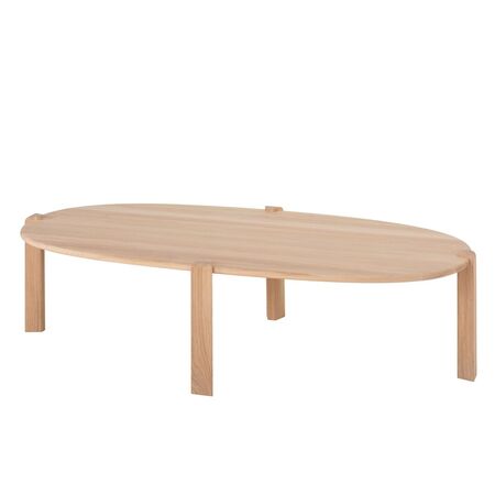 Gazzda Kulin Couchtisch von Gazzda Eiche geölt - Weiss geölt, B: 150 cm / T: 80 cm / H: 40 cm