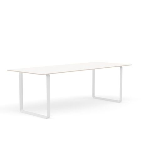 Muuto Muuto 70/70 Tisch White Laminate/Plywood/White, 225 x 90 cm