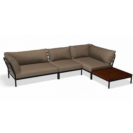 Houe Houe LEVEL 2 Kombination 08 - Outdoor Sofa Dark Grey, Ash Heritage 92