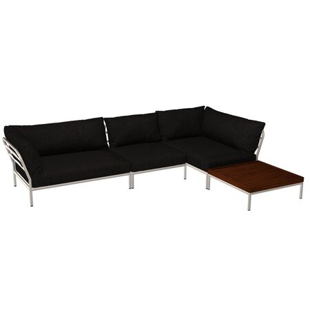 Houe Houe LEVEL 2 Kombination 08 - Outdoor Sofa Dark Grey, Ash Heritage 92