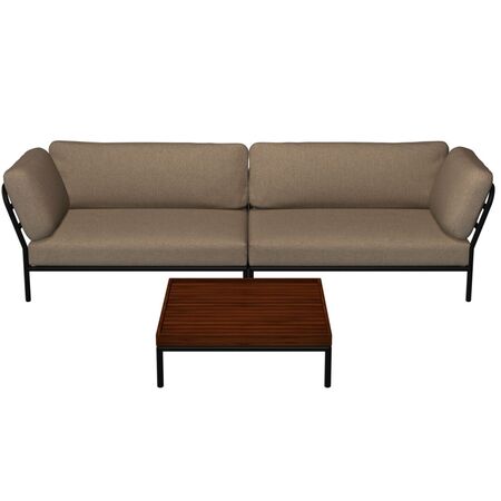 Houe Houe LEVEL Kombination 07 - Outdoor Sofa Dark Grey, Ash Heritage 92