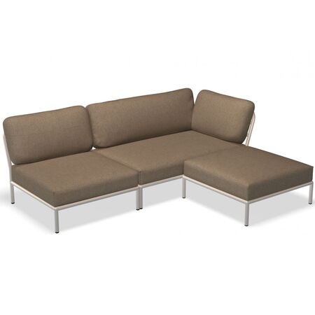 Houe Houe LEVEL Kombination 06 - Outdoor Sofa Muted White, Ash Heritage 92