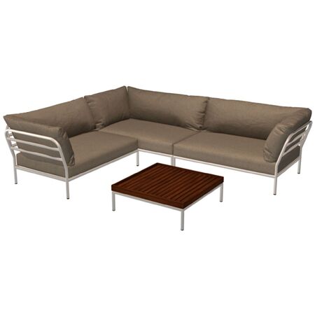 Houe Houe LEVEL 2 Kombination 05 - Outdoor Sofa Muted White, Ash Heritage 92
