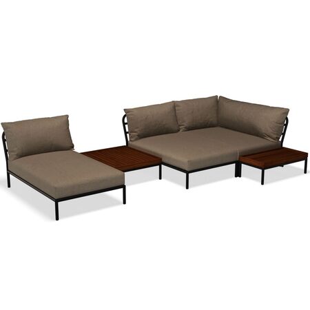 Houe Houe LEVEL 2 Kombination 03 - Outdoor Sofa Dark Grey, Ash Heritage 92