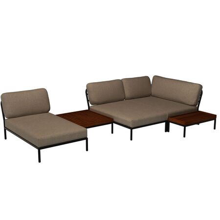 Houe Houe LEVEL Kombination 03 - Outdoor Sofa Dark Grey, Ash Heritage 92