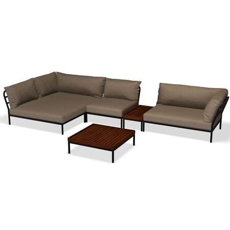 Houe Houe LEVEL 2 Kombination 01- Outdoor Sofa Dark Grey, Ash Heritage 92