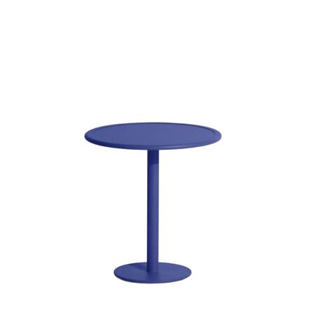 Petite Friture Dining Table Round Week-end von Petite Friture  06 - Blue, Weiss / Weiss