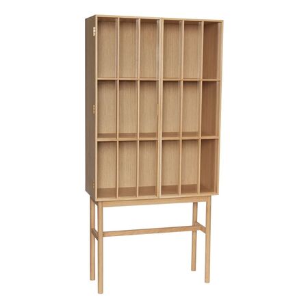 Hübsch  Shoji Schrank von Hübsch Klar/Naturfarben, Hoch 