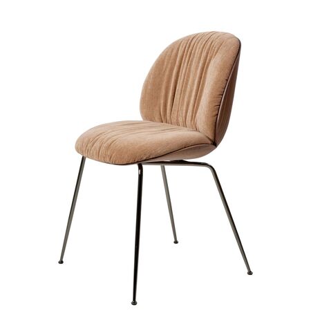 Gubi Stuhl mit Frontpolsterung Beetle Soft von Gubi 132 - Dedar Belsuede Special