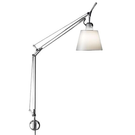 Artemide Body Tolomeo Basculante von Artemide Weiss / Weiss, Pergamentpapier