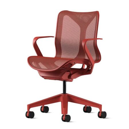 Herman CPH Bürostuhl Cosm von Herman Miller Canyon Rot, Klein - H: 1031 mm, Höhenfixiert