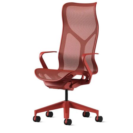 Herman CPH Bürostuhl Cosm von Herman Miller Canyon Rot, Klein - H: 1031 mm, Höhenfixiert