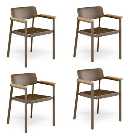 Armlehnstuhl Shine - 4er Set von Emu