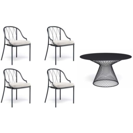 Como Set 4 Stühle und 1 Tisch D144 von Emu -10 %