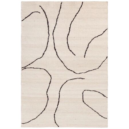 Ferm Living Jute Teppich Gesso von Ferm Living Terracotta / Off-white, Gross - L: 300 cm / B: 200 cm