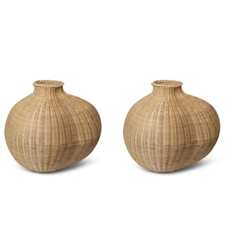 Ferm Living Bola Braided Floor Vase von Ferm Living Nature