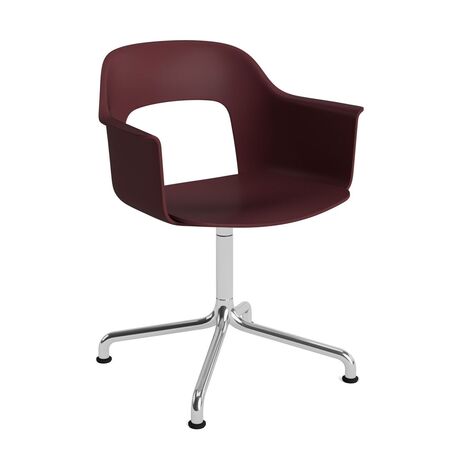 HAY Living Armlehnstuhl Layout 251 von Hay Bordeaux, Schwarz pulverbeschichtet Aluminium