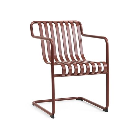 HAY Living Outdoor-Dining Armlehnstuhl Palissade Cantilever von Hay Iron Red