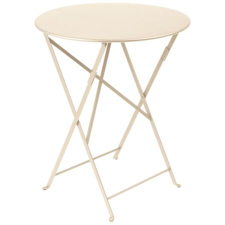 Fermob Tisch Bistro+ Ø60 cm von Fermob Latte-Beige E8