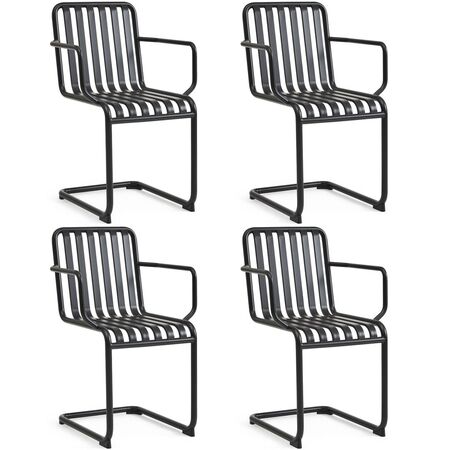 Outdoor-Armlehnstuhl Palissade Cantilever 4er Set von Hay