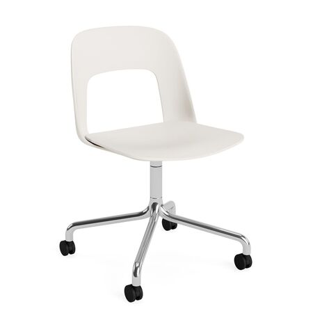 HAY Living Bürostuhl Layout 161 von Hay Cream White, Aluminium poliert