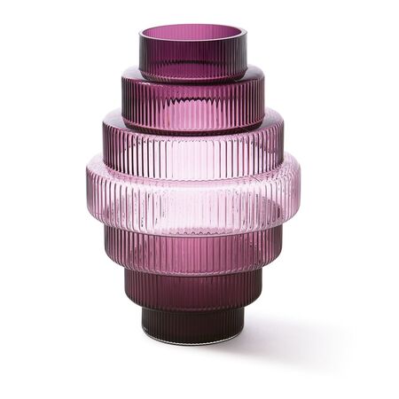 Getönte Glasvase 'Steps'